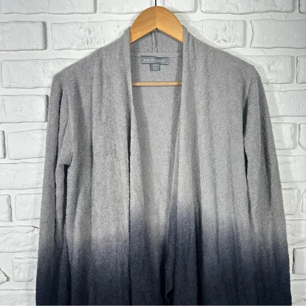Barefoot Dreams Ombre Asymmetrical Cardigan Size Small - Picture 12 of 12